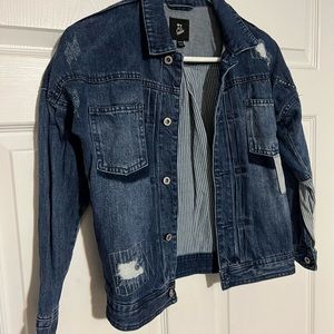 Art Class Denim Patches Boy Jean Jacket M (8-10)
